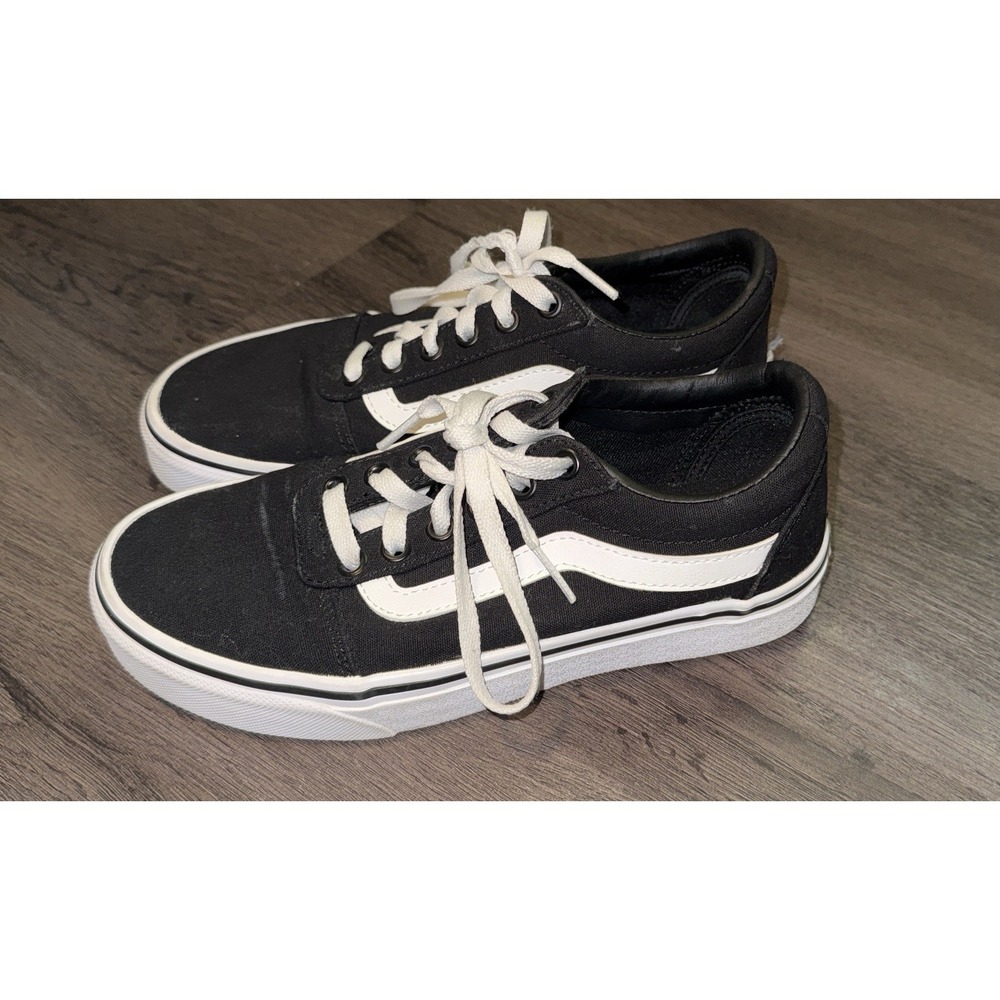 VANS Old Skool Platform Women's Sneakers Black/White Size 6.5